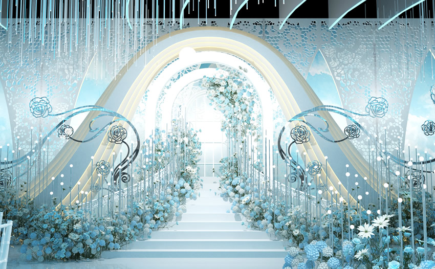 尼勒克釡香烙馍村水晶厅效果展示