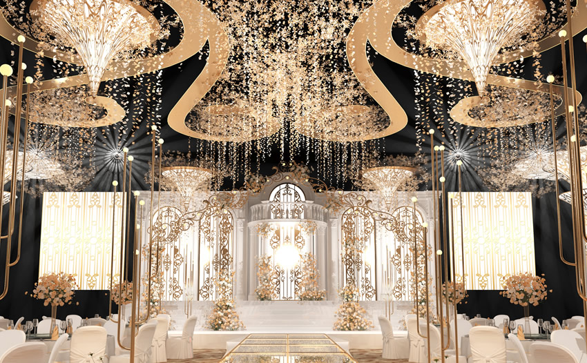 尼勒克花木兰喜事汇金色大厅效果展示